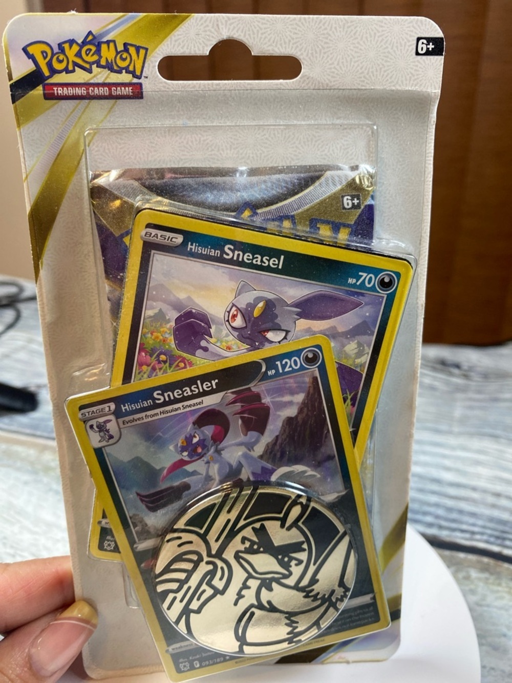 Pokémon TCG Silver Tempest Checklane Blister – Sneasel/Sneasler + Coin 🔥 Sealed